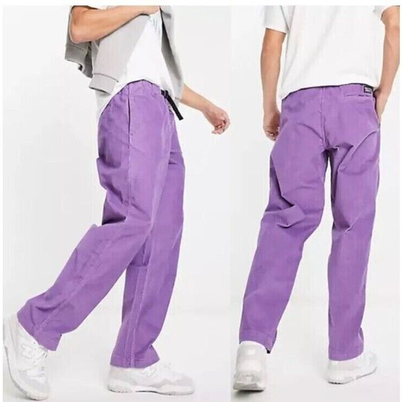 Levi's A09680005 Men Sz 2XL Purple Quick Release Corduroy Hi-Rise Skate Pants - Picture 1 of 13
